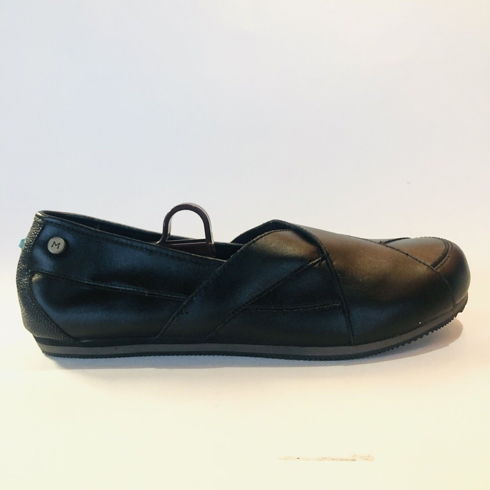 Mozo Sport Leather Black Espadrilles Shoes Women's 3733 Slip Resistant Size 11
